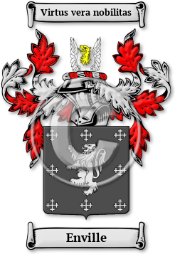 Enville Family Crest Download (jpg) Legacy Series - 150 DPI