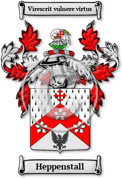 Heppenstall Family Crest Download (jpg) Legacy Series - 150 DPI