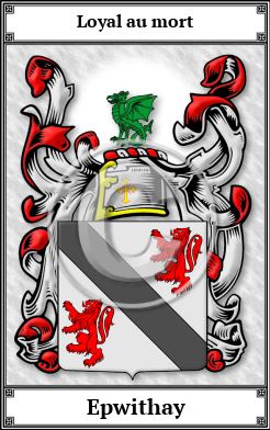 Epwithay Family Crest Download (JPG)  Book Plated - 150 DPI