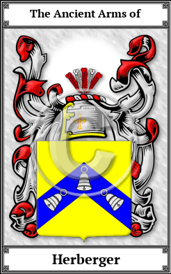 Herberger Family Crest Download (JPG) Book Plated - 600 DPI