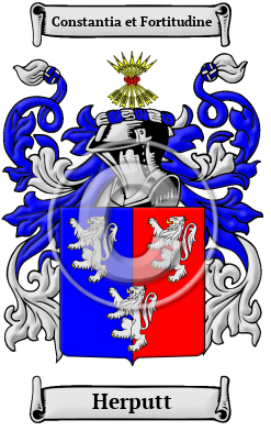 Herputt Family Crest/Coat of Arms