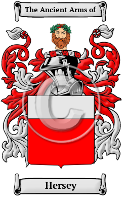 Hersey Family Crest/Coat of Arms