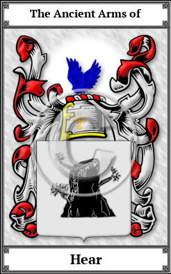 Hear Family Crest Download (JPG)  Book Plated - 150 DPI