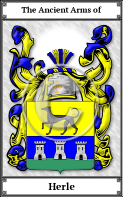 Herle Family Crest Download (JPG) Book Plated - 600 DPI