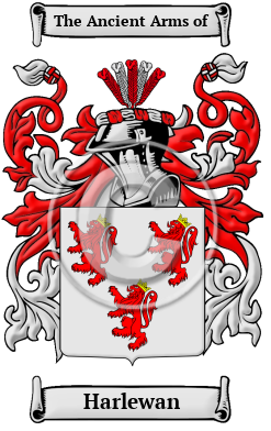 Harlewan Family Crest/Coat of Arms