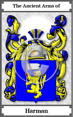 Harman Family Crest Download (JPG)  Book Plated - 150 DPI