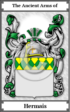 Hermais Family Crest Download (JPG)  Book Plated - 150 DPI
