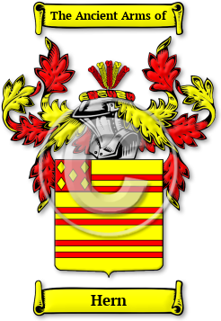 Hern Family Crest Download (jpg) Legacy Series - 150 DPI