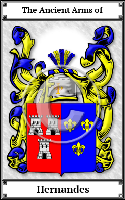 Hernandes Family Crest Download (JPG)  Book Plated - 150 DPI