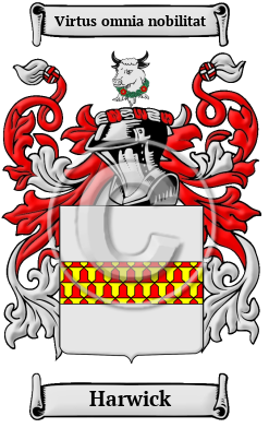 Harwick Name Meaning, Family History, Family Crest & Coats of Arms