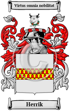 Herrik Family Crest/Coat of Arms
