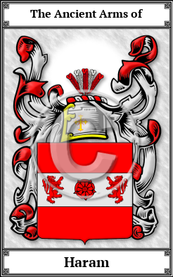 Haram Family Crest Download (JPG)  Book Plated - 150 DPI