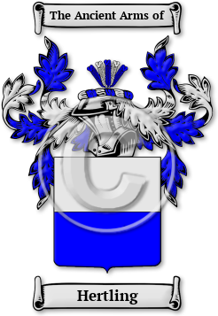 Hertling Family Crest Download (jpg) Legacy Series - 150 DPI