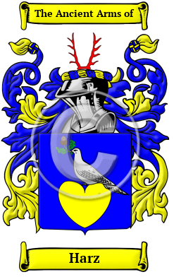 Harz Family Crest/Coat of Arms
