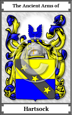 Hartsock Family Crest Download (JPG) Book Plated - 600 DPI