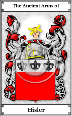 Hisler Family Crest Download (JPG)  Book Plated - 150 DPI
