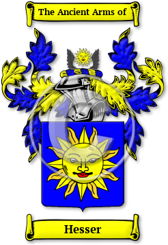 Hesser Family Crest Download (JPG) Legacy Series - 600 DPI