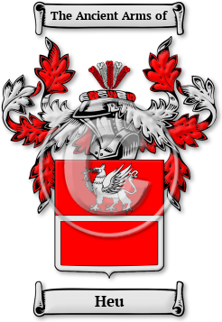 Heu Family Crest Download (jpg) Legacy Series - 150 DPI