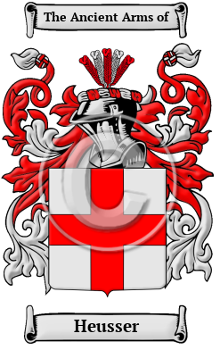 Heusser Family Crest/Coat of Arms
