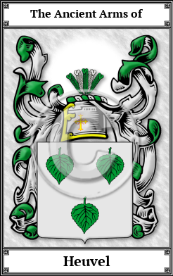 Heuvel Family Crest Download (JPG)  Book Plated - 150 DPI