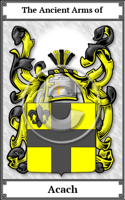 Acach Family Crest Download (JPG)  Book Plated - 150 DPI