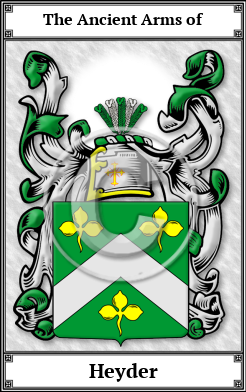 Heyder Family Crest Download (JPG)  Book Plated - 150 DPI