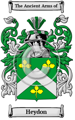 Heydon Family Crest/Coat of Arms