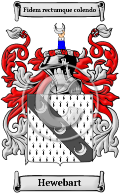 Hewebart Family Crest/Coat of Arms