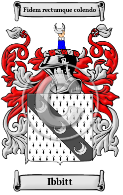 Ibbitt Family Crest/Coat of Arms