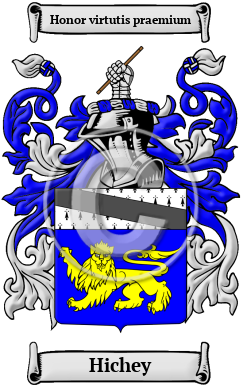 Hichey Family Crest/Coat of Arms