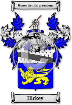Hickey Family Crest Download (jpg) Legacy Series - 150 DPI