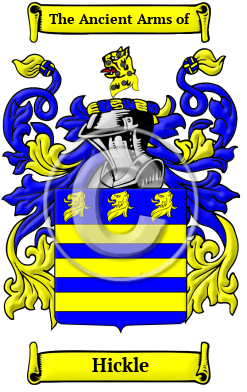 Hickle Family Crest/Coat of Arms