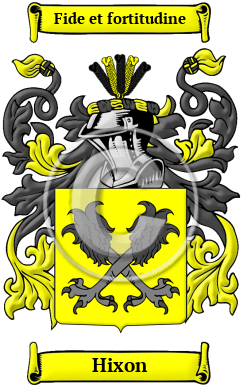Hixon Family Crest/Coat of Arms