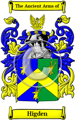 Higden Family Crest/Coat of Arms