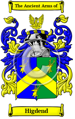 Higdend Family Crest/Coat of Arms
