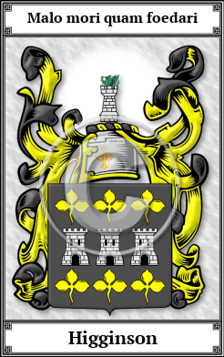 Higginson Family Crest Download (JPG)  Book Plated - 150 DPI