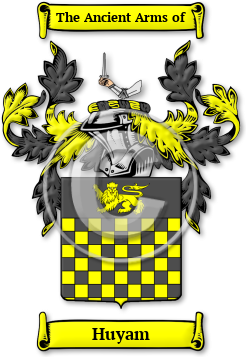 Huyam Family Crest Download (JPG) Legacy Series - 600 DPI
