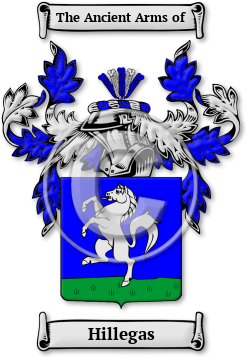 Hillegas Family Crest Download (jpg) Legacy Series - 150 DPI