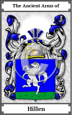 Hillen Family Crest Download (JPG)  Book Plated - 150 DPI