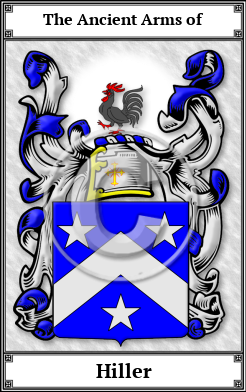 Hiller Family Crest Download (JPG)  Book Plated - 150 DPI
