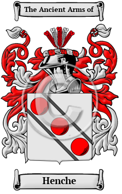 Henche Family Crest/Coat of Arms
