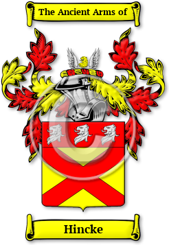 Hincke Family Crest Download (jpg) Legacy Series - 150 DPI