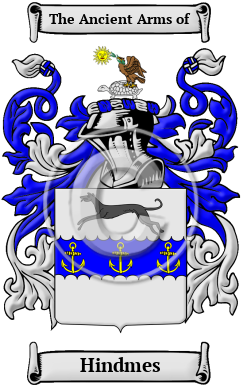 Hindmes Family Crest/Coat of Arms