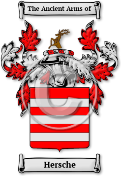 Hersche Family Crest Download (jpg) Legacy Series - 150 DPI
