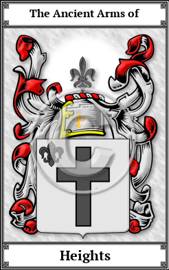 Heights Family Crest Download (JPG)  Book Plated - 150 DPI