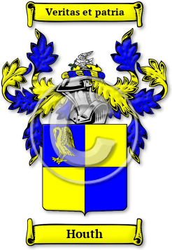 Houth Family Crest Download (JPG) Legacy Series - 600 DPI