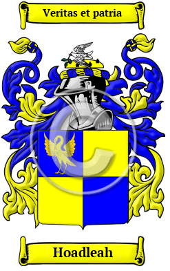 Hoadleah Family Crest/Coat of Arms