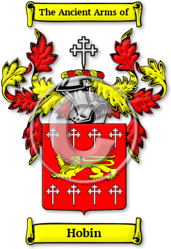 Hobin Family Crest Download (JPG) Legacy Series - 600 DPI