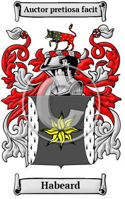 Habeard Family Crest/Coat of Arms