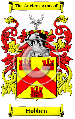 Hobben Family Crest/Coat of Arms